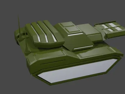 Sci-Fi Battle Tank 3D print model