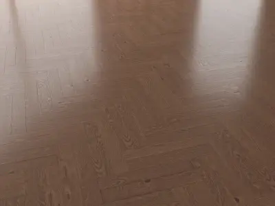 Parquet Oak Walnut Brushed set 2 3D model