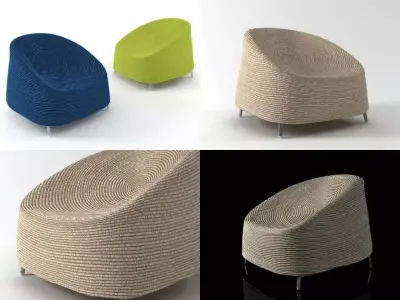 Afra lounge chair 3D model