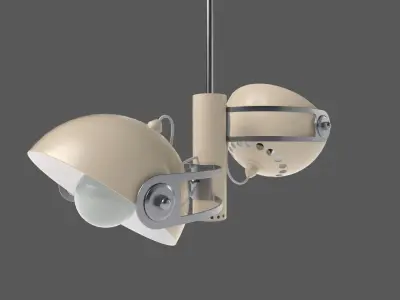retro ceiling hanging lamp 3D model