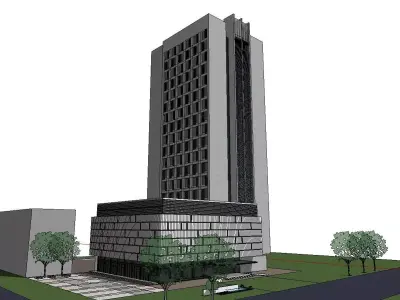 vacation spot-Resort-Fashion Leisure Hotel-0220 3D model