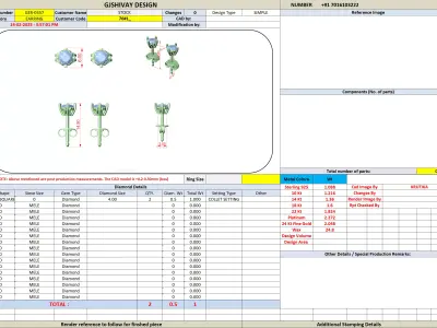 Elegant Solitaire Stud Earrings 3D CAD Model Jewelry Design 3D print model