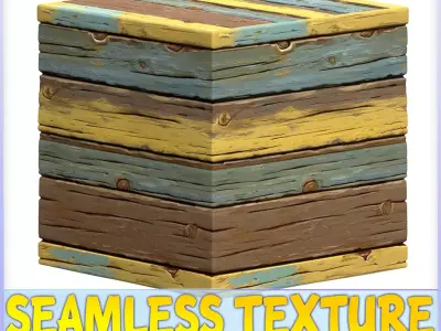 Stylized Wood Floor Seamless Texture Texture 6