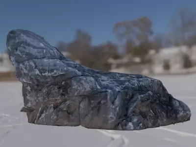 3D Street Stone 3D model