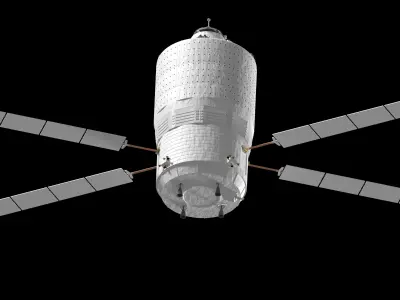Automated Transfer Vehicle spacecraft 3D model
