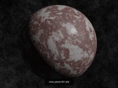 Planet collection 2 rocky and icy moons and planets 3D Model Pack