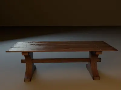 Old table Free 3D model purchase