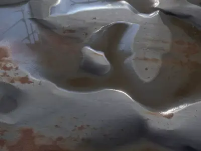 Rain Water Rusted Metal 2k 4k Textures Texture