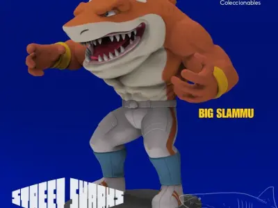 Street Sharks - Big Slammu - Full Figure 3D print model