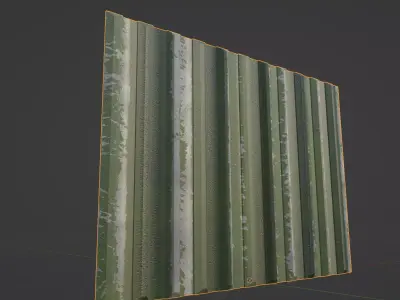 Metal cladding PBR Free low-poly 3D model