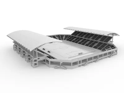 Soccer Stadium 03 3D model