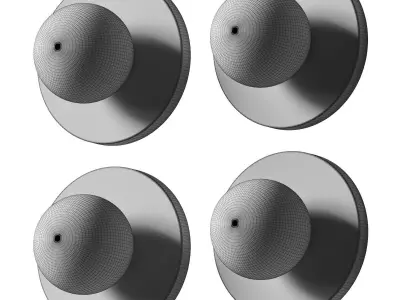 Blue print lighting - LUCIE FLUSH MOUNT 3D model