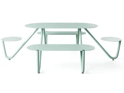 Park benches Orbit by mmcite 3D model