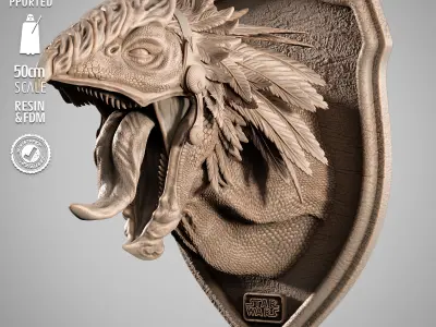 STAR WARS Boga Wall 3D print model