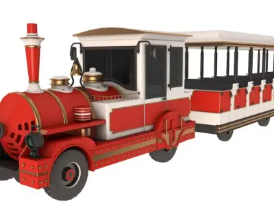 Tourist Train 3D model