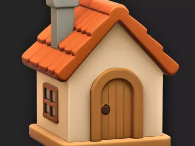simple small house 3D print model