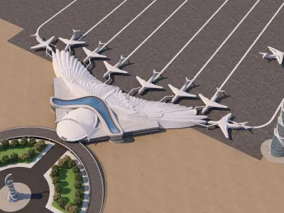 0025 - Architecture Airport - 2021 - 07 3D model