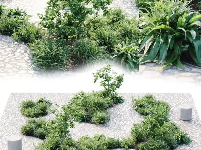 City garden 3D model