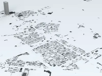 Changchun Streets and Buildings 3D model