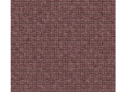 Ceramic tile set 05 - Dark Terracotta 3D model