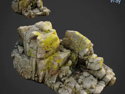  Cliff pack B bundle 3D model