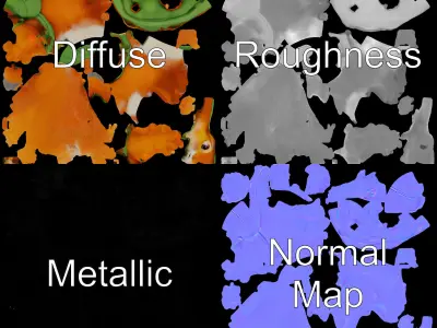 Adventurous Squirrel Character Rigged and Animated Low-poly 3D model