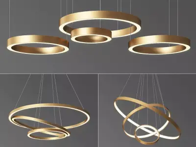 Ring Chandelier Collection  3D model