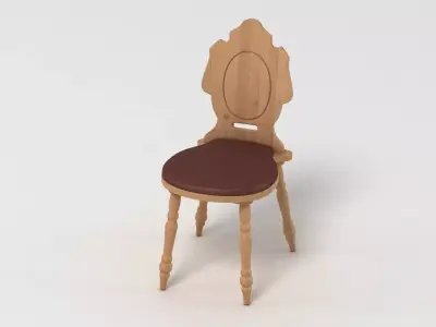 Rustic Chair 3D model