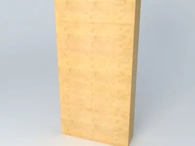 Shelf Cabinet DOORS HREG4FP 22 12 BRW Milano Oak 3D model