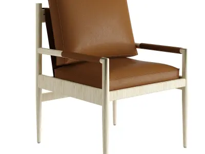 Francis Leather Chair 3D model