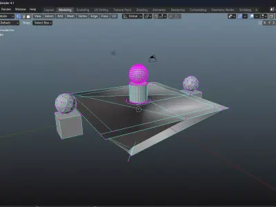 playground blend 3D model