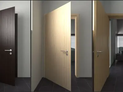 Door Collection different doors 3D model