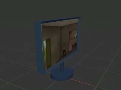 Television 3D Model Low-poly 3D model