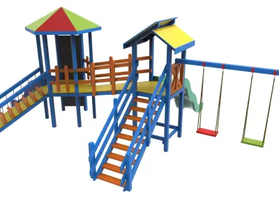 Playground  Low-poly 3D model