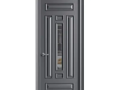 Modern entrance door 60 3D model