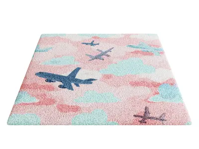 Kids Carpet Set 43 3D model