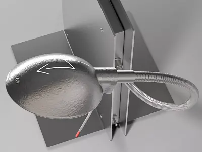 Oscar table lamp with light 3D model