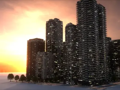 City Block Type B19 3D model