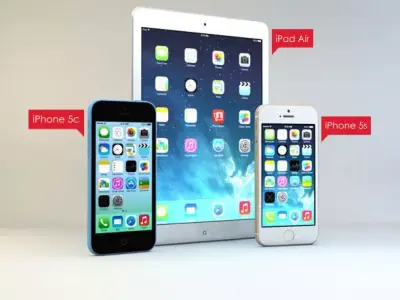 Apple products 3D model