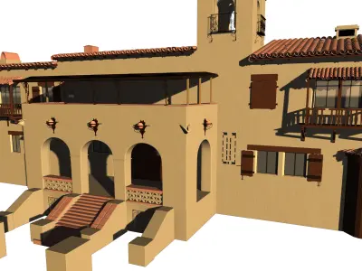 Desert House Facade 3D model