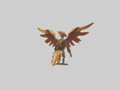 Robot version of a phoenix model 3D model