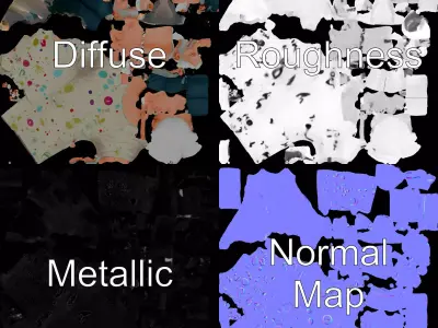 Colorful Scientist Character model pack Low-poly 3D model