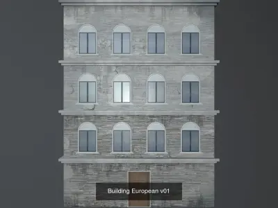 Closed Building Pack Urban City Modular Collection 