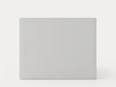 Meja Bed Package 140x200cm Light Gray With Neck Pillow Low-poly 3D model