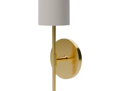 Jensine Wall Sconce White Lamp Low-poly 3D model