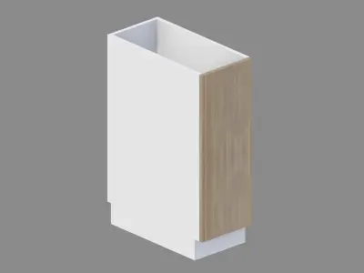 Kitchen Base Cabinet 30 cm Low-poly 3D model
