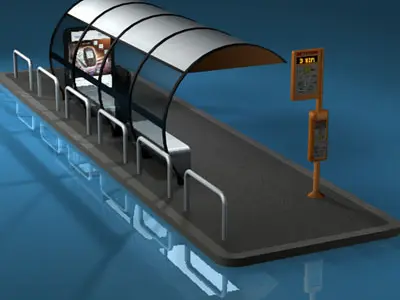 Bus stop1 3D model