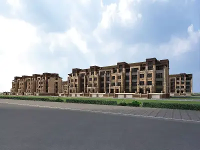 Residential Building Block 3D model