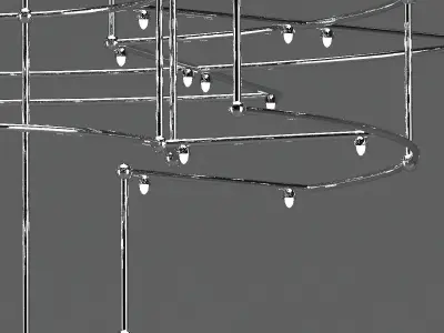 Quasar Holland Spectre Chandelier 3D model
