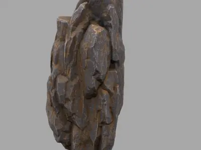 Rock Mount Low-poly 3D model buy